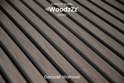 Akupanel 'Gerookt Walnoot' 270x60cm - WoodzZz