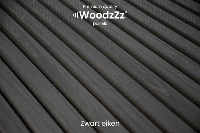 Akupanel 60 'Zwart Eiken' 60x60cm - WoodzZz - Afbeelding 2