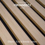 Akupanel 'Eiken - Brede latten' 270x60cm - WoodzZz