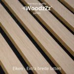 Akupanel 'Eiken - Brede latten' 270x60cm - WoodzZz