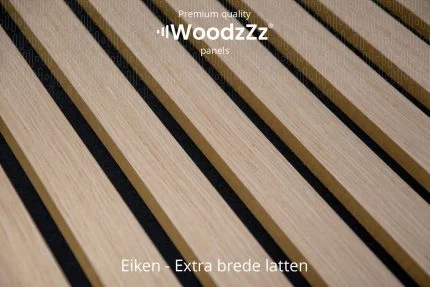 Akupanel 'Eiken - Brede latten' 270x60cm - WoodzZz