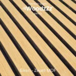 Akupanel 'Eiken - Zwart MDF' 270x60cm - WoodzZz