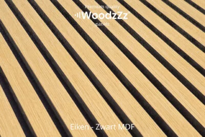 Akupanel 'Eiken - Zwart MDF' 270x60cm - WoodzZz
