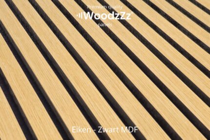 Akupanel 'Eiken - Zwart MDF' 270x60cm - WoodzZz