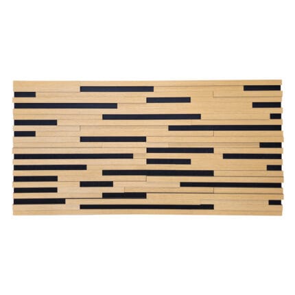 Akoestisch 3D akustrip paneel - Eiken - 120x60cm