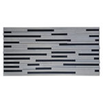 Akoestisch 3D akustrip paneel - Zilver - 120x60cm