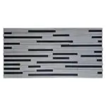 Akoestisch 3D akustrip paneel - Zilver - 120x60cm