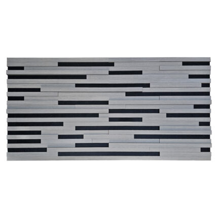 Akoestisch 3D akustrip paneel - Zilver - 120x60cm