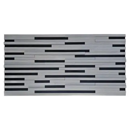 Akoestisch 3D akustrip paneel - Zilver - 120x60cm