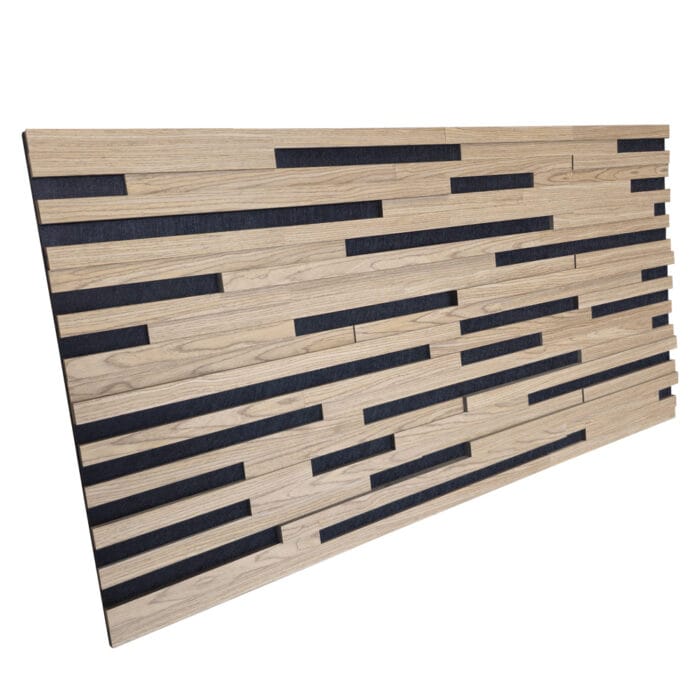 Akoestisch 3D akustrip paneel - Walnoot - 120x60cm - Afbeelding 2