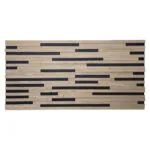 Akoestisch 3D akustrip paneel - Walnoot - 120x60cm