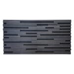 Akoestisch 3D akustrip paneel - Zwart eiken - 120x60cm