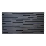 Akoestisch 3D akustrip paneel - Zwart eiken - 120x60cm