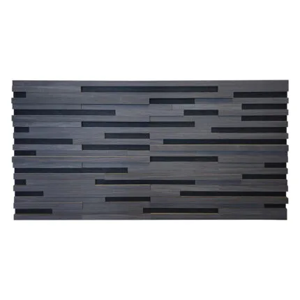 Akoestisch 3D akustrip paneel - Zwart eiken - 120x60cm