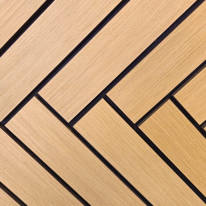 Akoestisch visgraat paneel - Eiken - 126x57x2cm - Afbeelding 2