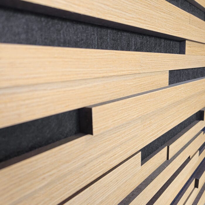 Akoestisch 3D akustrip paneel - Eiken - 120x60cm - Afbeelding 2