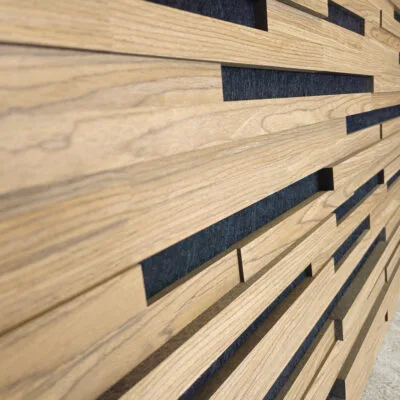Akoestisch 3D akustrip paneel - Walnoot - 120x60cm - Afbeelding 3
